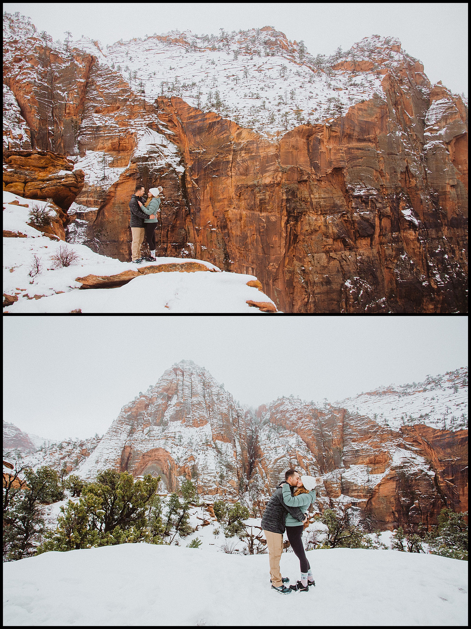 zion national park, winter in zion, how to propose, zion guide, zion narrows, zion elopement, 