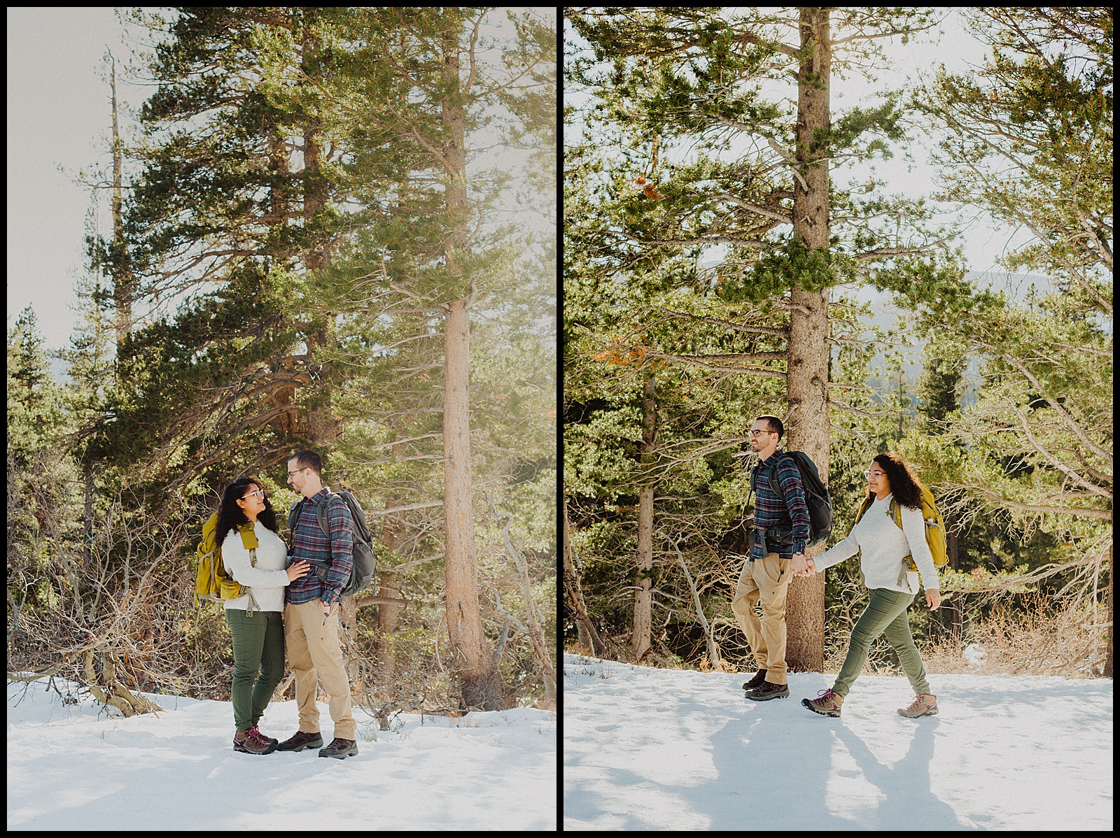 mammoth lakes engagement session