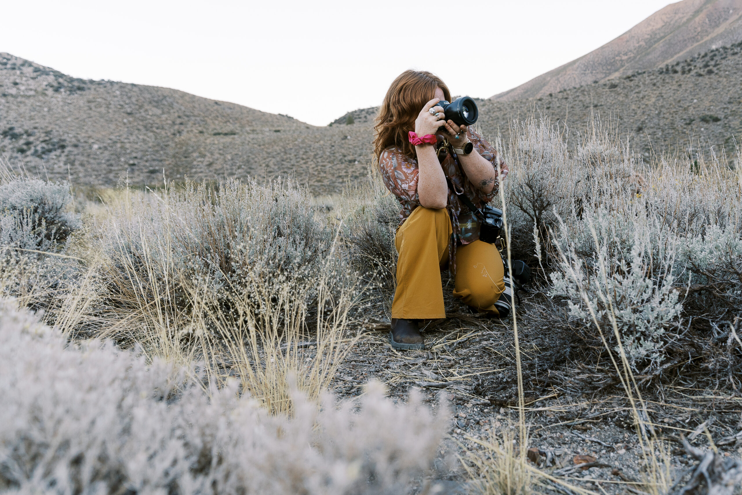 photographer at convict lake